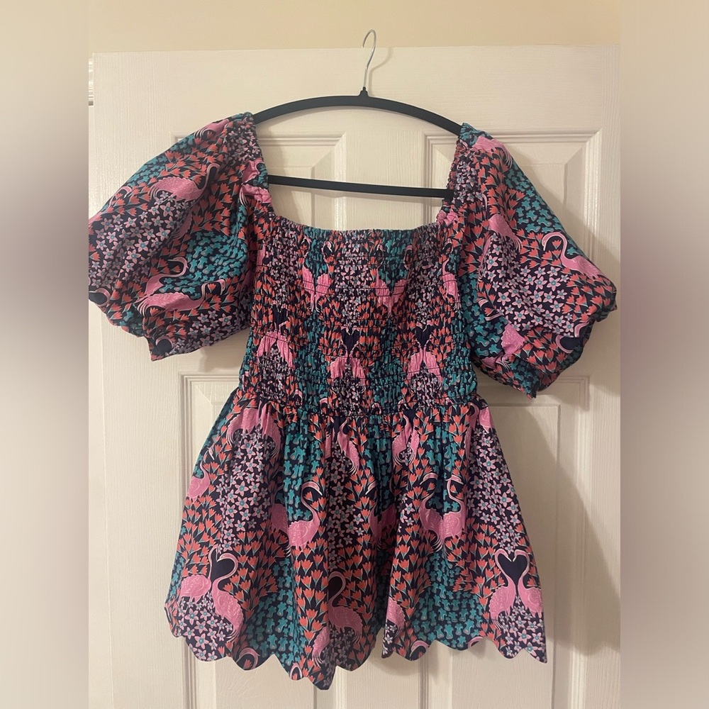 Simply Southern Puff Sleeve Smocked Top